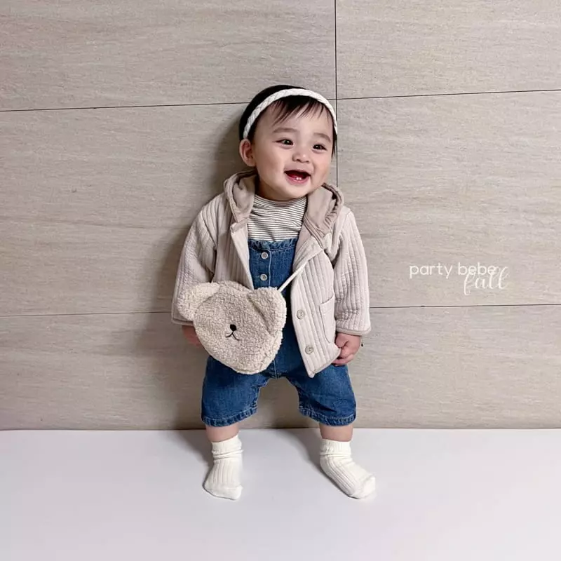Party Kids - Korean Baby Fashion - #babyootd - Bear Bag - 4