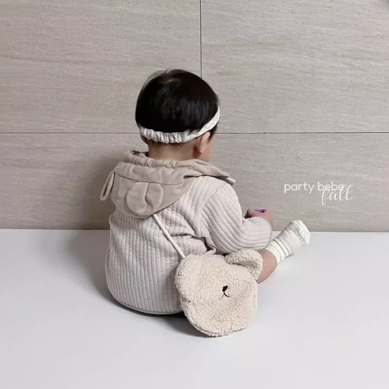 Party Kids - Korean Baby Fashion - #babyoutfit - Bear Bag - 5