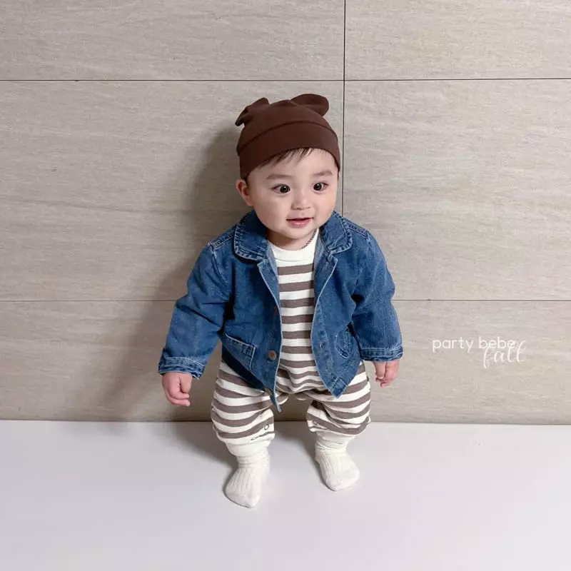 Party Kids - Korean Baby Fashion - #babyoutfit - Cent Jacket - 4