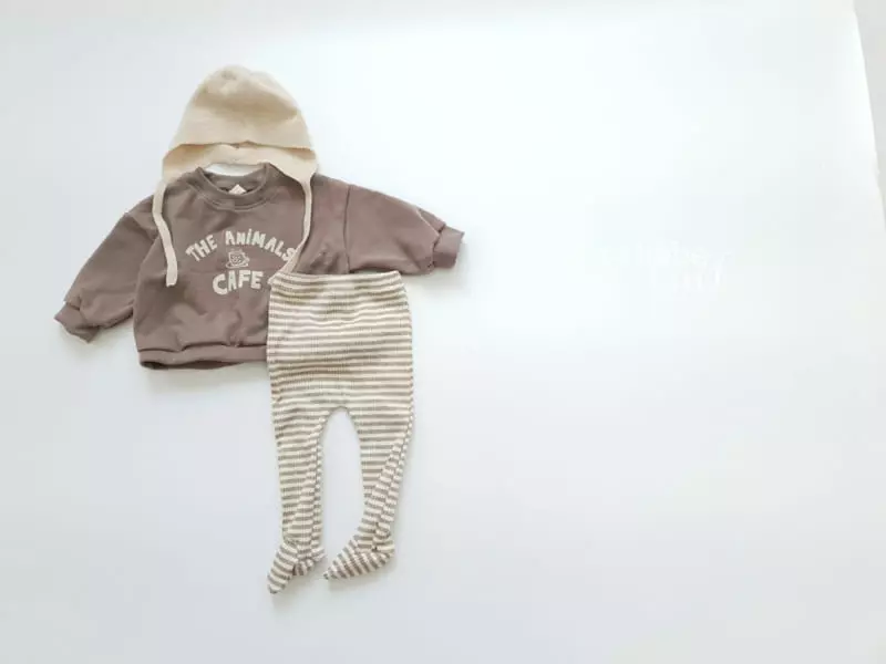 Party Kids - Korean Baby Fashion - #babywear - Camel Sweatshirt - 11