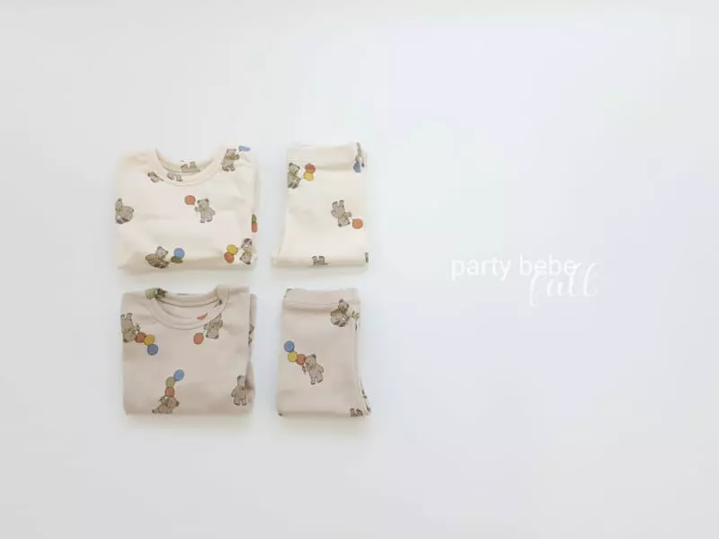 Party Kids - Korean Baby Fashion - #babywear - Balloon Bear Easywear
