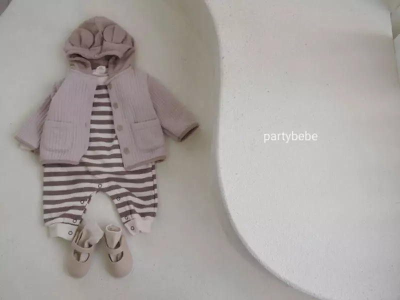 Party Kids - Korean Baby Fashion - #onlinebabyboutique - Quilt Bear Jumper - 3