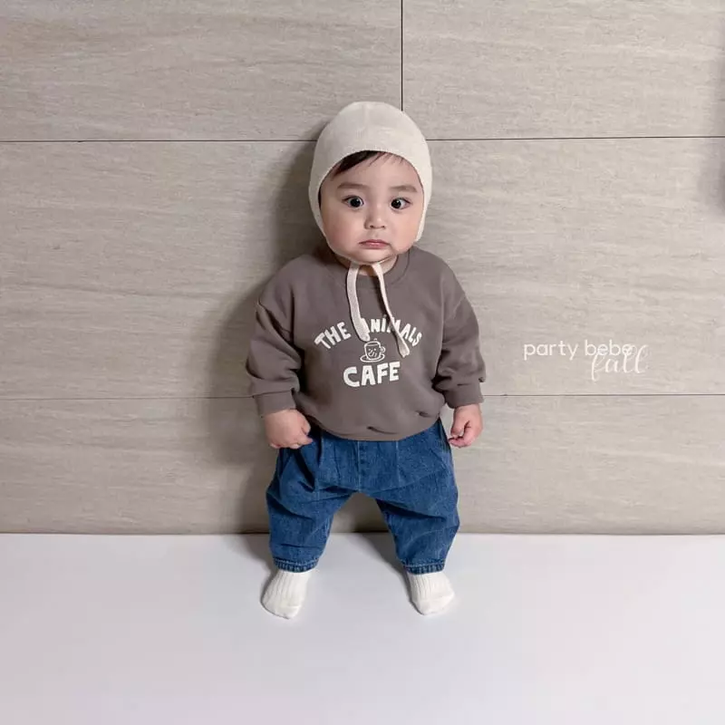 Party Kids - Korean Baby Fashion - #onlinebabyboutique - Camel Sweatshirt - 12