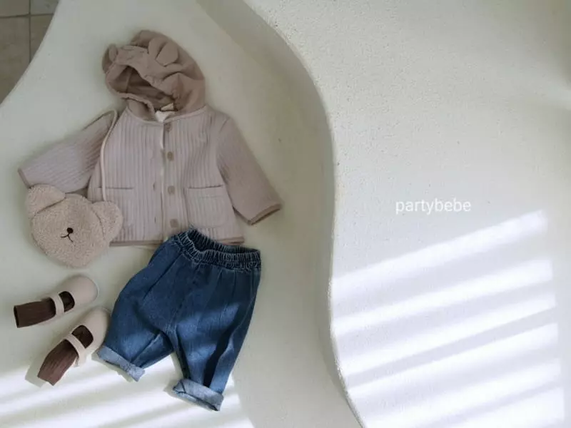 Party Kids - Korean Baby Fashion - #onlinebabyboutique - Quilt Bear Jumper - 4