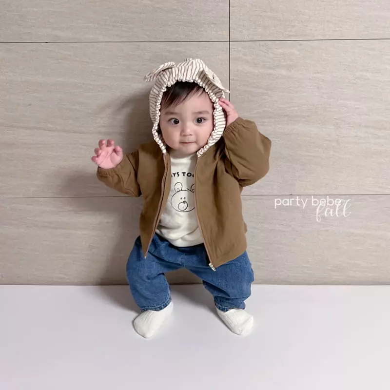 Party Kids - Korean Baby Fashion - #onlinebabyshop - Bear Hood Jumper - 3