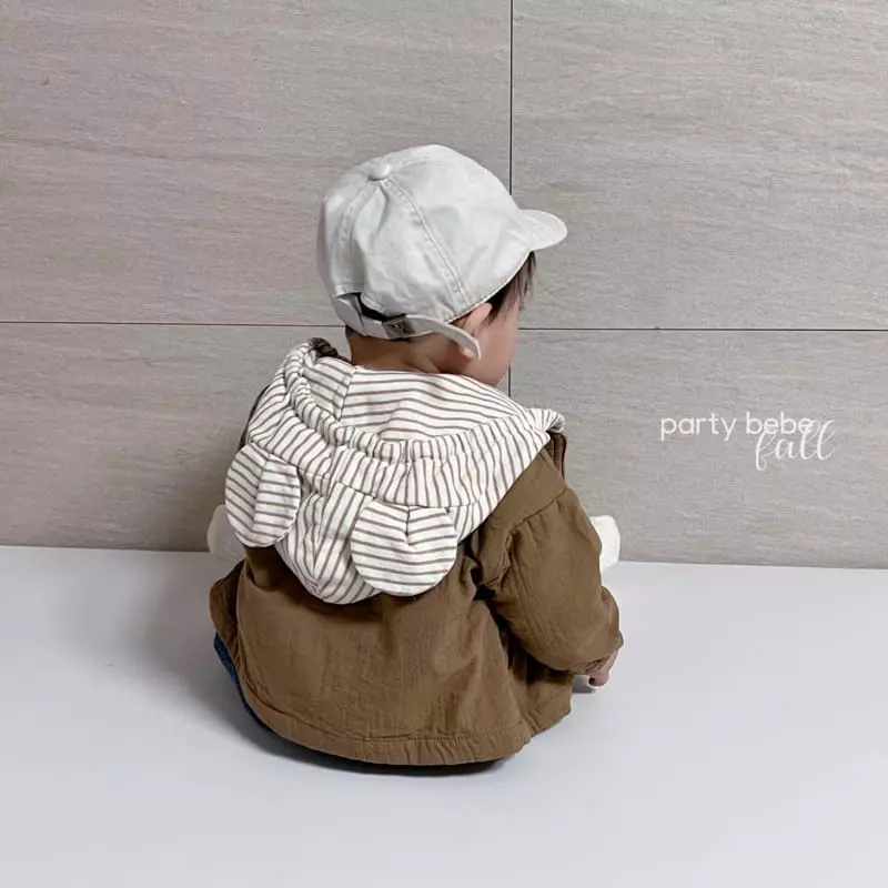 Party Kids - Korean Baby Fashion - #onlinebabyshop - Bear Hood Jumper - 4