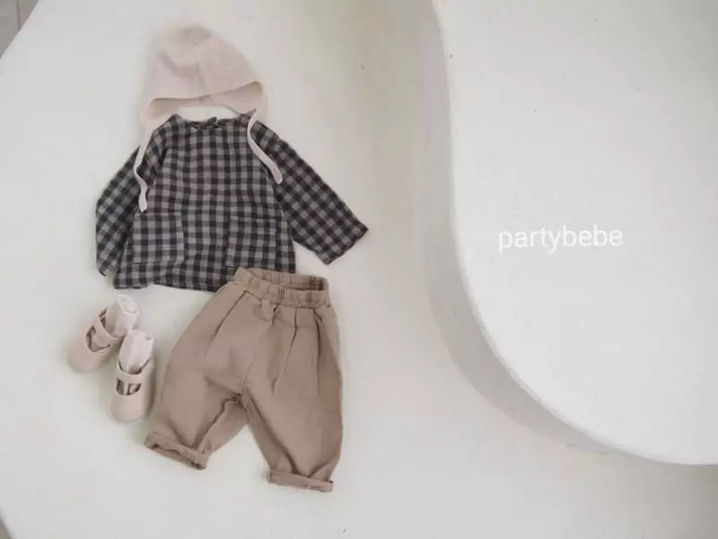 Party Kids - Korean Baby Fashion - #smilingbaby - Warm Tone Slit Shirt - 2