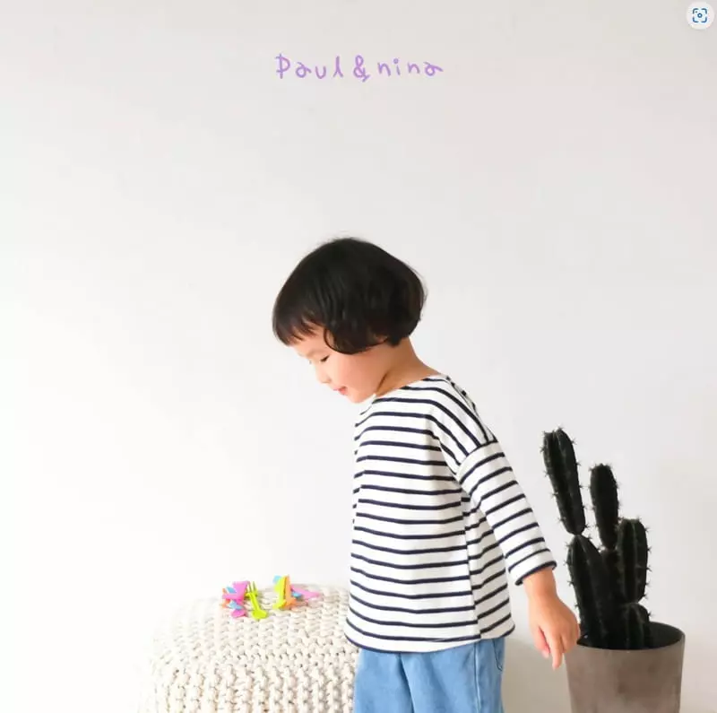 Paul & Nina - Korean Children Fashion - #Kfashion4kids - Pretty Stripes Tee