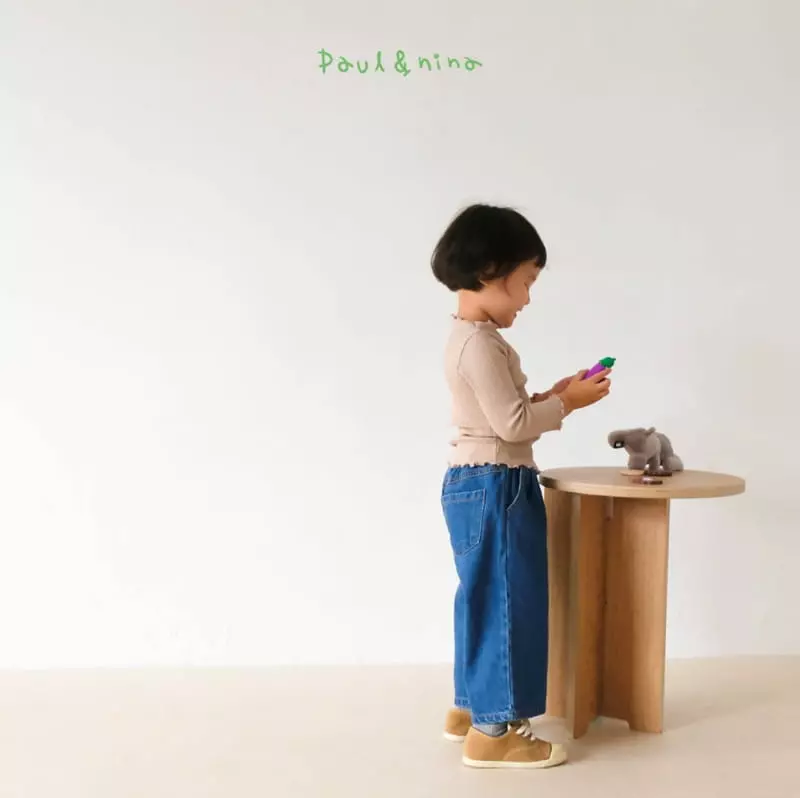 Paul & Nina - Korean Children Fashion - #childofig - Wide Pintuck Jeans - 11