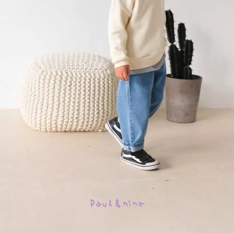 Paul & Nina - Korean Children Fashion - #designkidswear - Don't Ask Me Baggy Jeans - 8