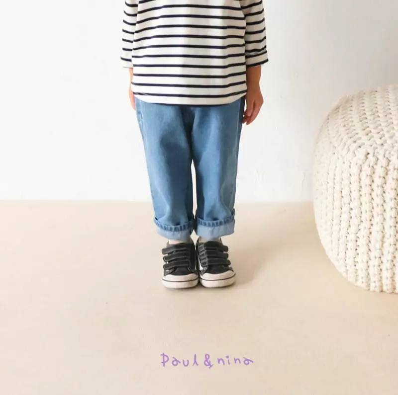 Paul & Nina - Korean Children Fashion - #fashionkids - Don't Ask Me Baggy Jeans - 10