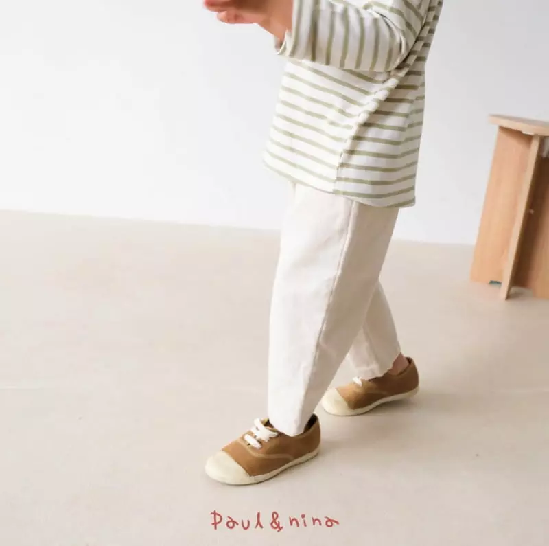 Paul & Nina - Korean Children Fashion - #kidsshorts - Pretty Stripes Tee - 12