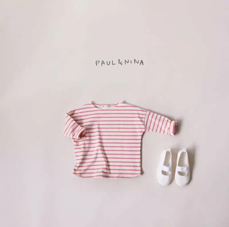 Paul & Nina - Korean Children Fashion - #prettylittlegirls - Pretty Stripes Tee - 5