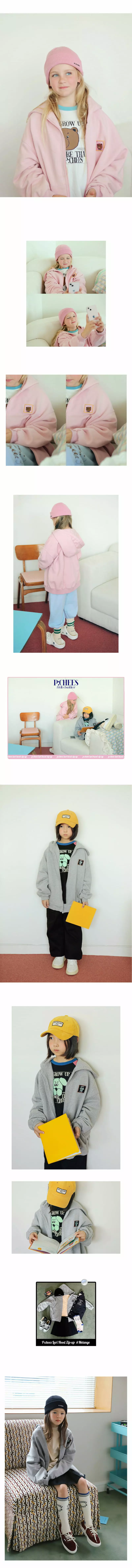 Peach-Cream - Korean Junior Fashion - #childrensboutique - Luri Hoody Zip-up - 2