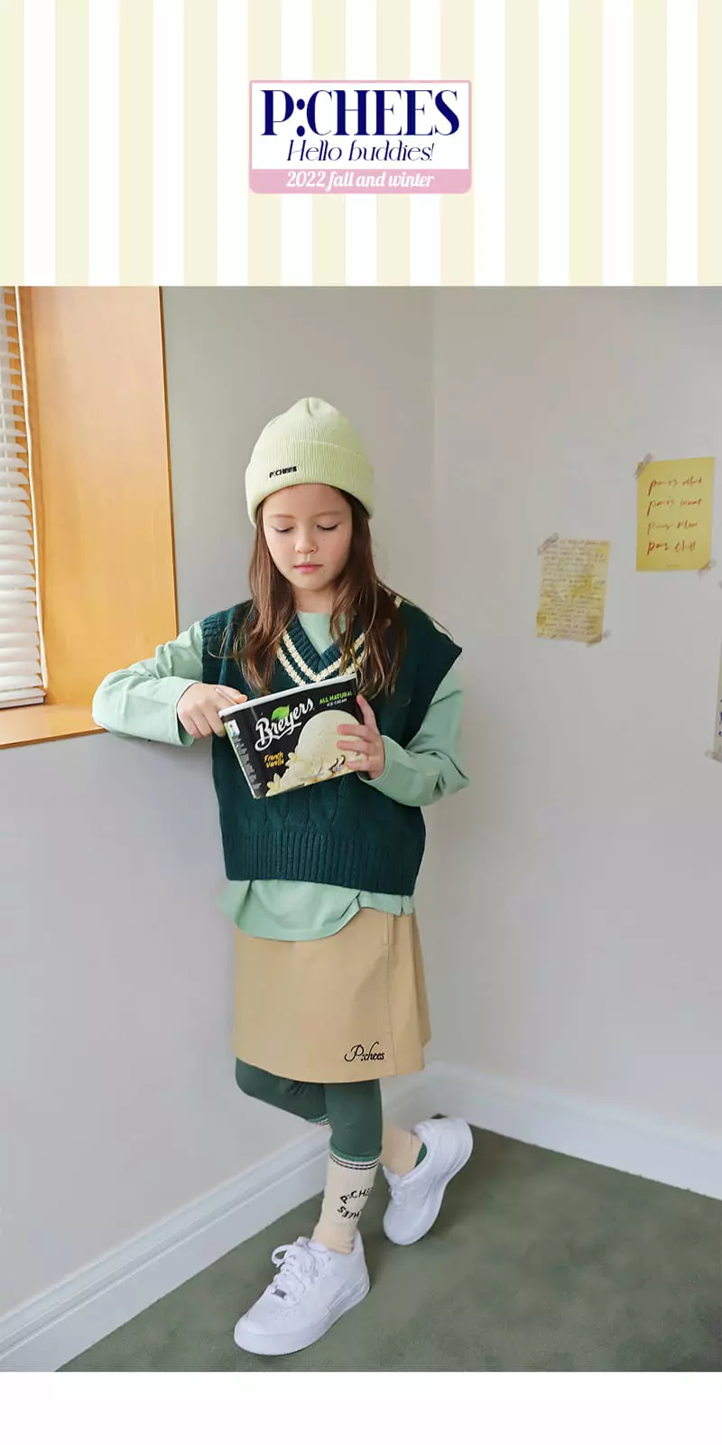 Peach-Cream - Korean Junior Fashion - #minifashionista - Mare Knit Vest