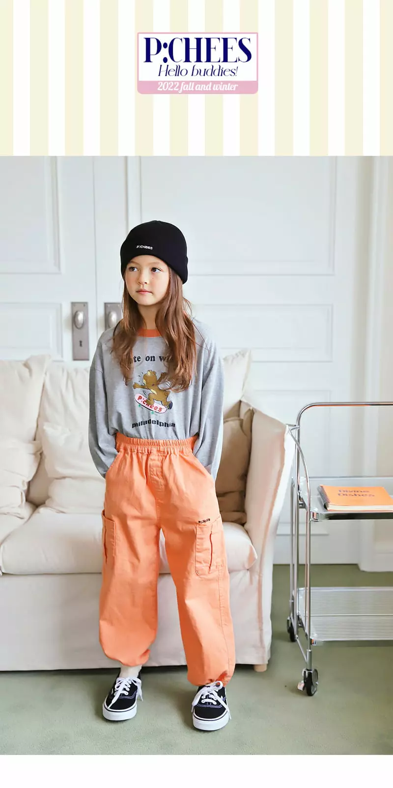 Peach-Cream - Korean Junior Fashion - #prettylittlegirls - Skewill Tee