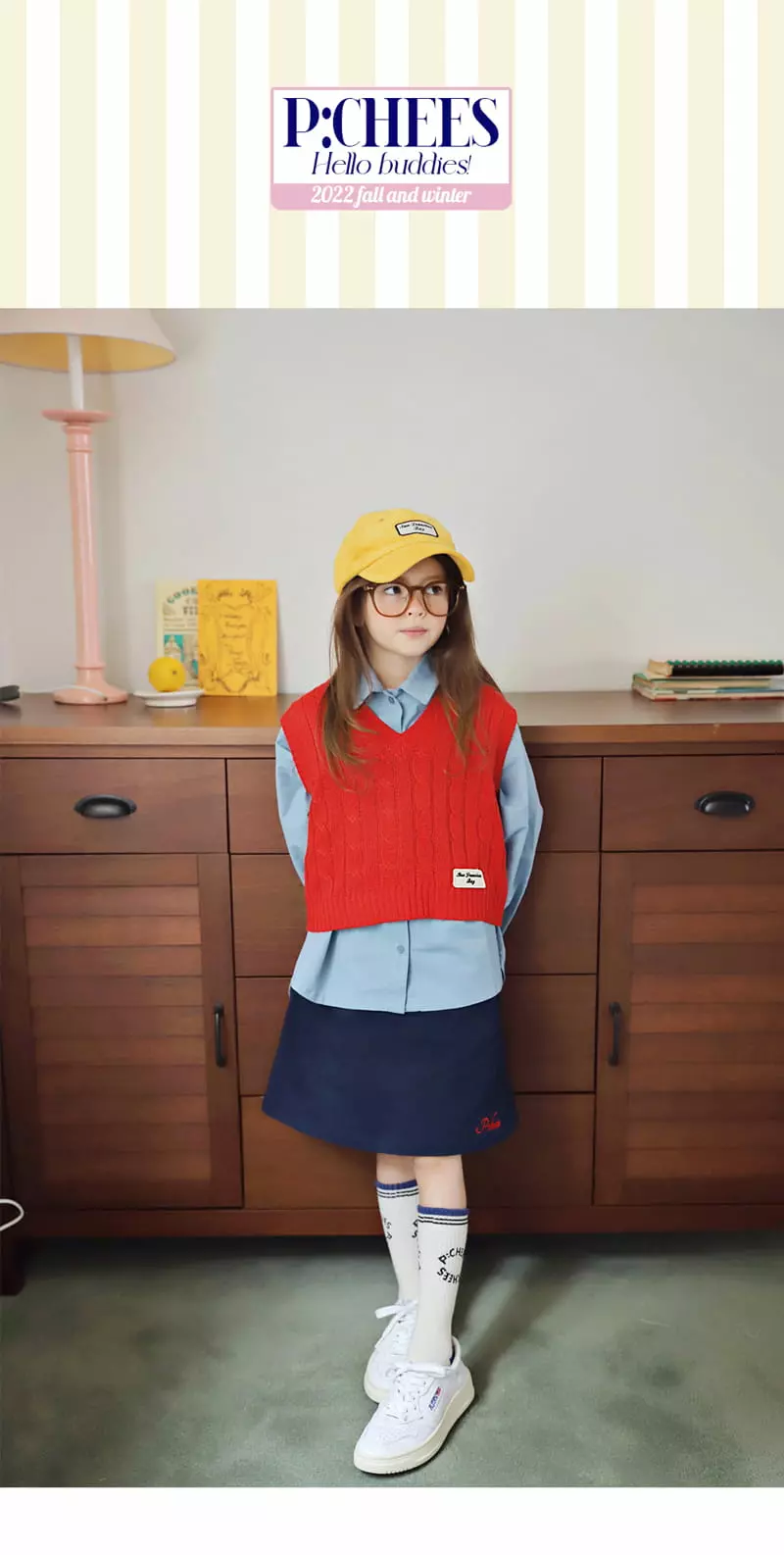 Peach-Cream - Korean Junior Fashion - #toddlerclothing - Maini Knit Vest