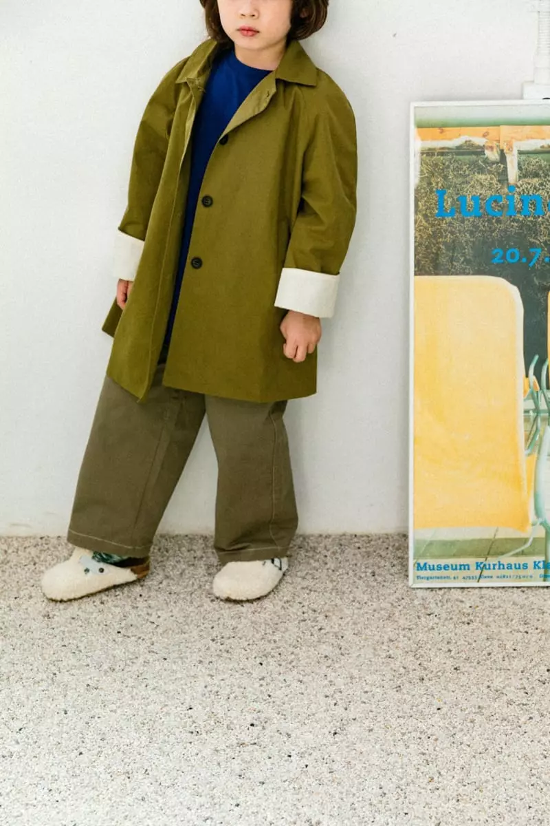 Peanut - Korean Children Fashion - #kidzfashiontrend - Log Trench Coat - 4