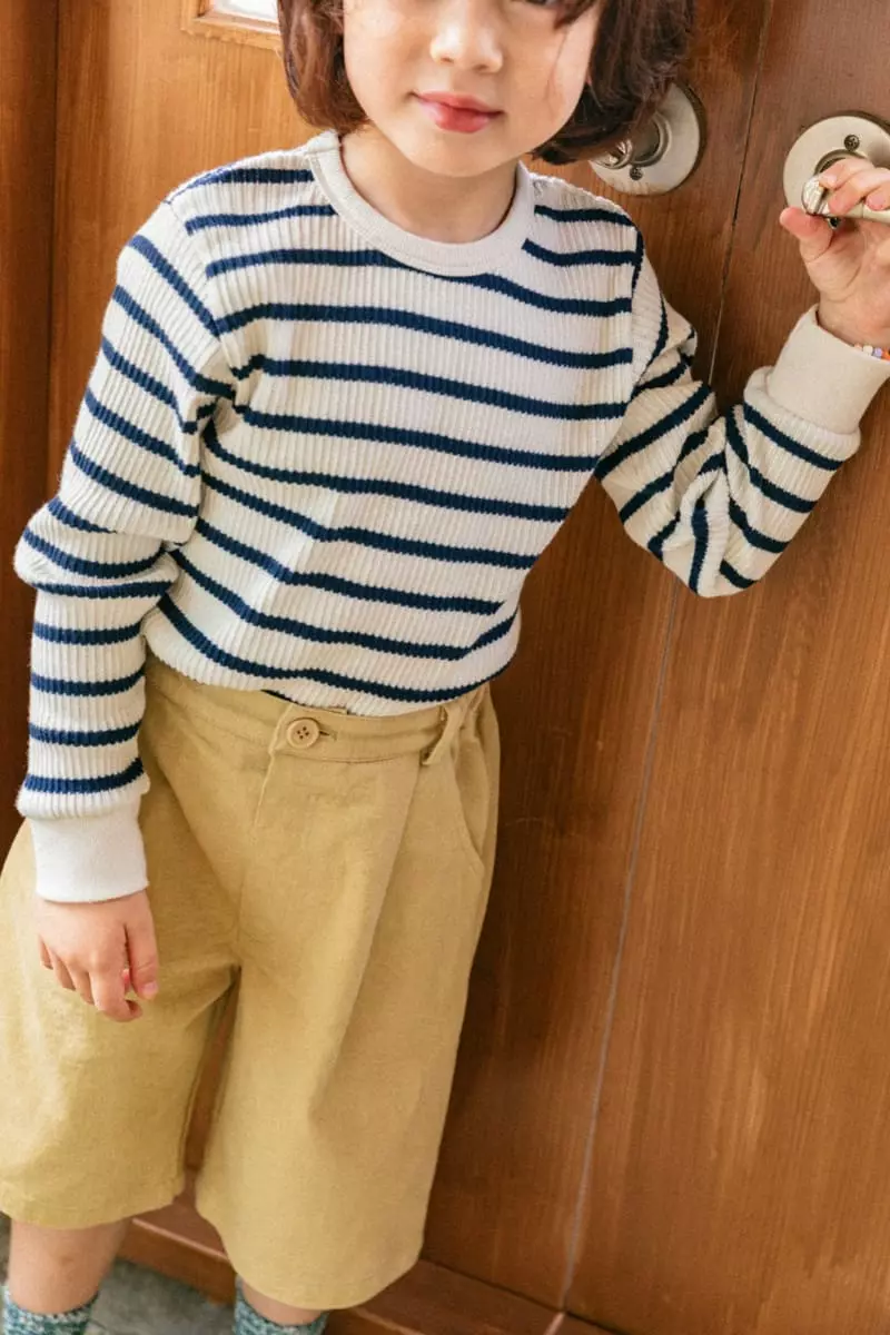 Peanut - Korean Children Fashion - #childofig - Block Rib Tee - 4