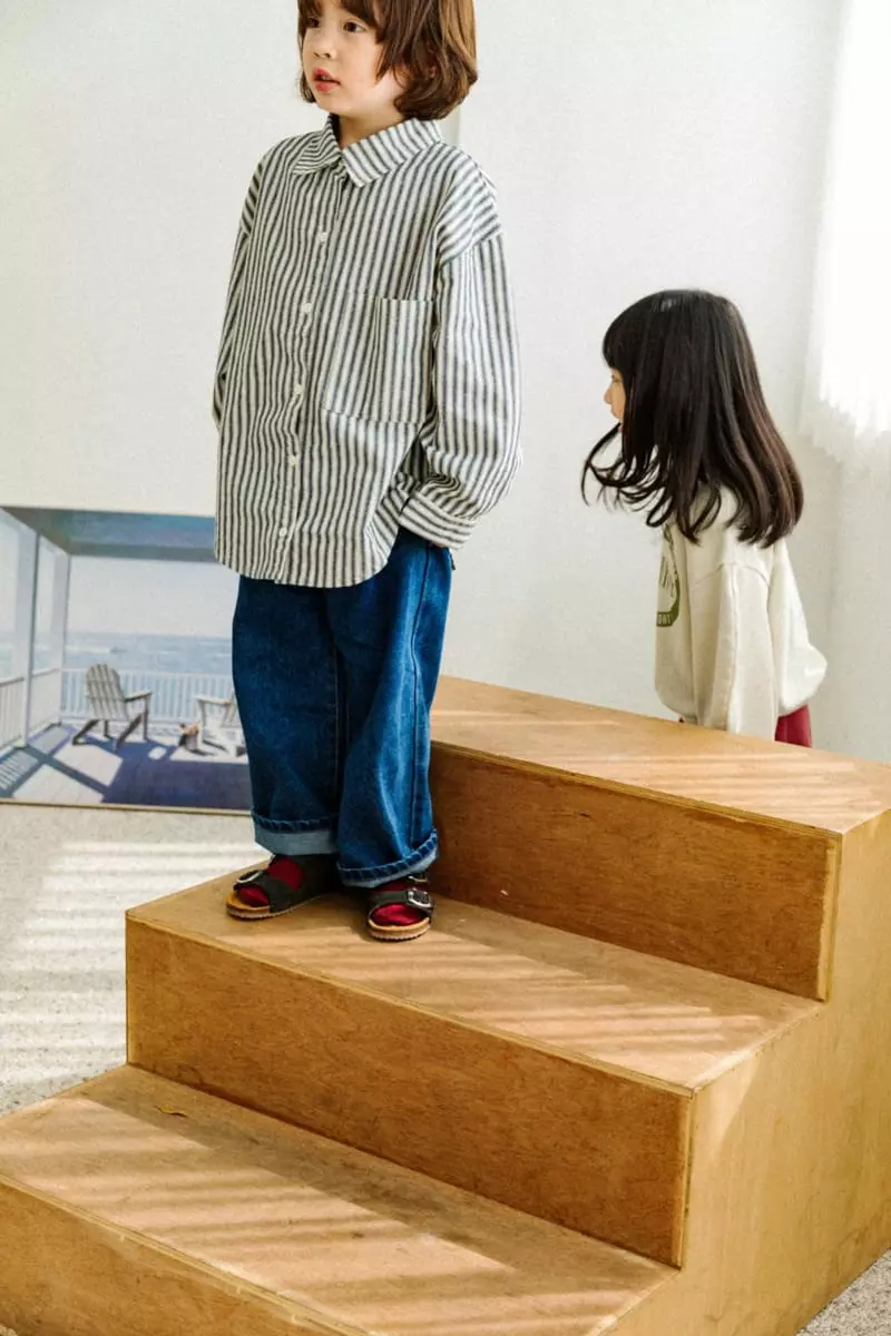 Peanut - Korean Children Fashion - #childrensboutique - Classic Stripes Shirt - 10