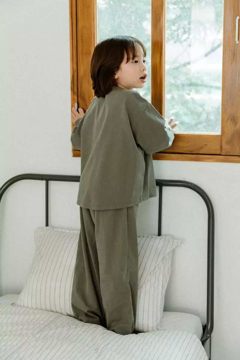 Peanut - Korean Children Fashion - #childrensboutique - Cozy Top Bottom Set - 9