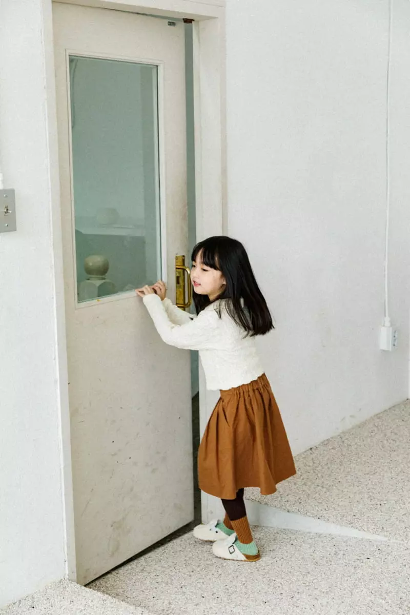 Peanut - Korean Children Fashion - #designkidswear - Creamy Blouse - 8