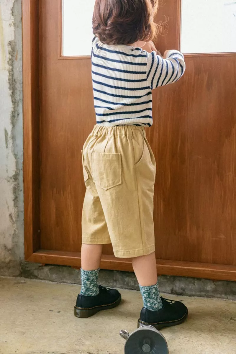 Peanut - Korean Children Fashion - #designkidswear - Block Rib Tee - 6