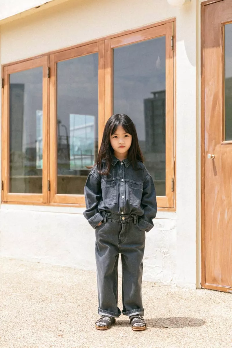 Peanut - Korean Children Fashion - #designkidswear - Mont Denim Shirt - 7