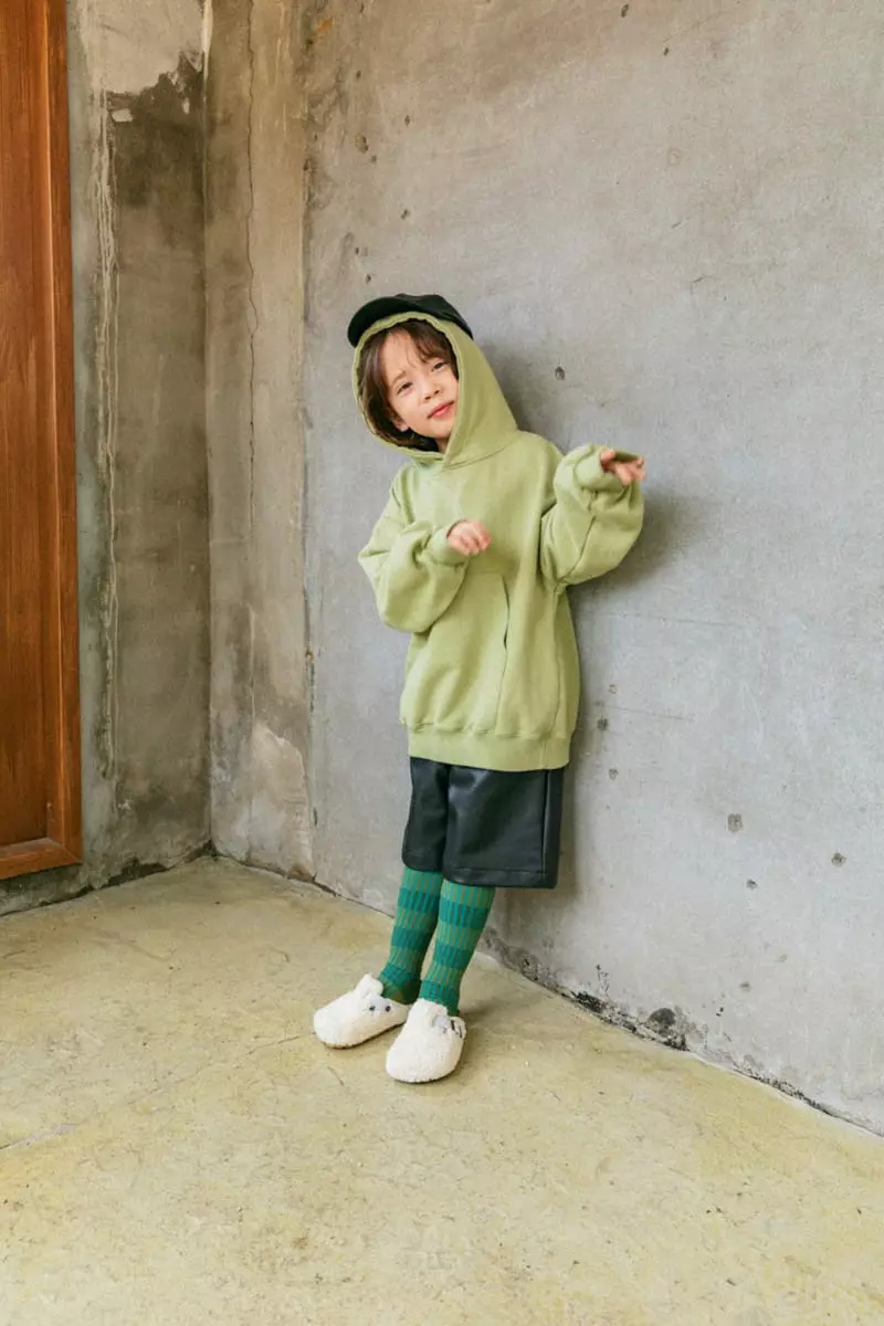 Peanut - Korean Children Fashion - #kidsshorts - Leather Pants - 2
