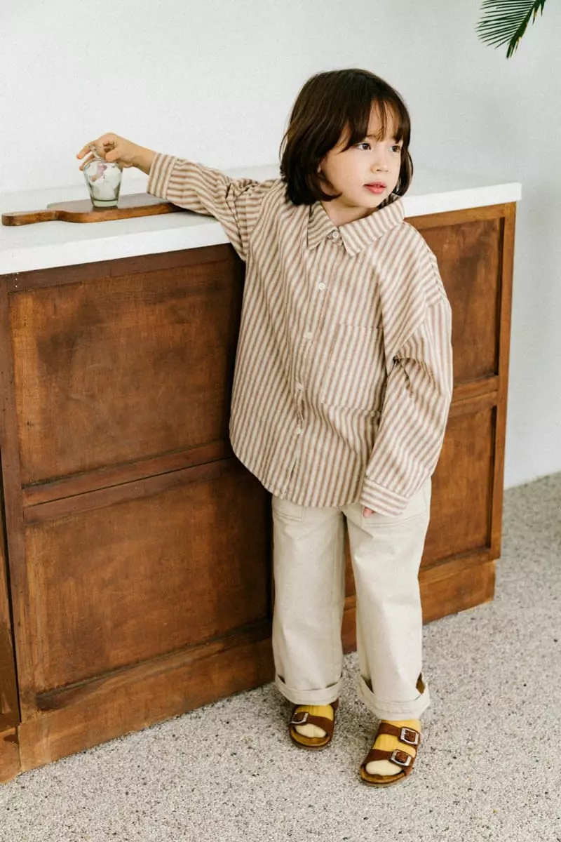 Peanut - Korean Children Fashion - #magicofchildhood - Classic Stripes Shirt - 3