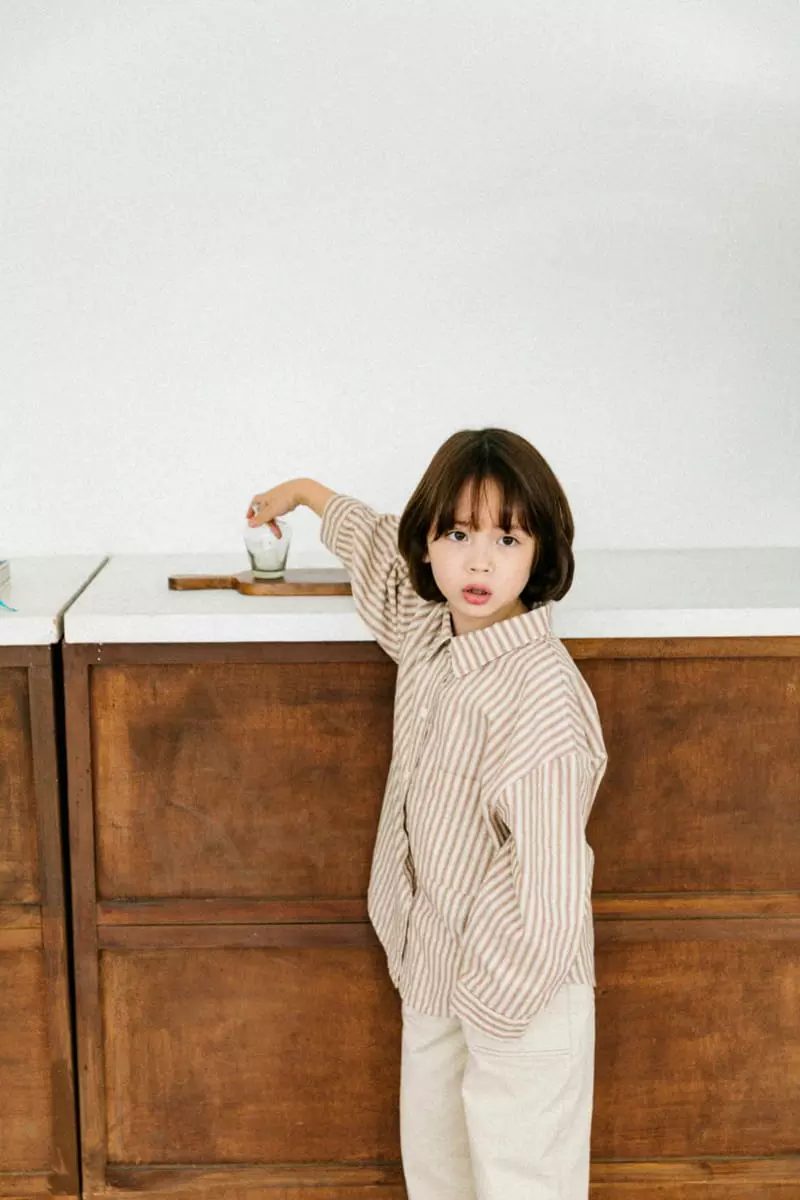 Peanut - Korean Children Fashion - #prettylittlegirls - Classic Stripes Shirt - 5
