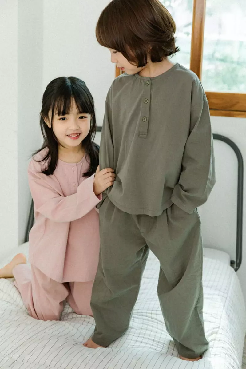 Peanut - Korean Children Fashion - #minifashionista - Cozy Top Bottom Set - 4