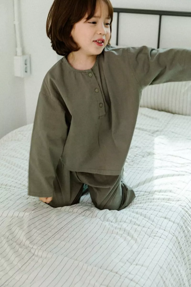 Peanut - Korean Children Fashion - #toddlerclothing - Cozy Top Bottom Set - 6