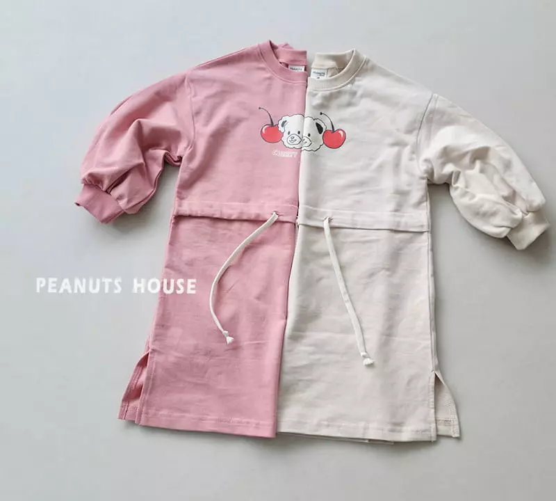 Peanuts - Korean Children Fashion - #magicofchildhood - Cherry One-piece