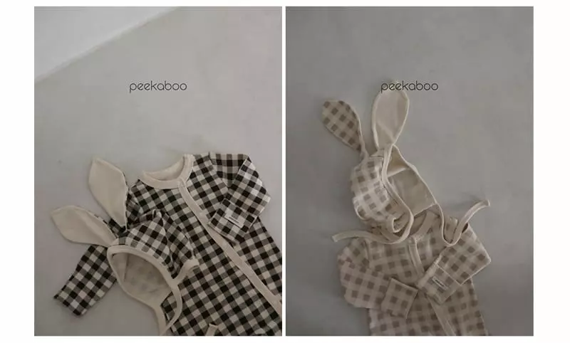 Peekaboo - Korean Baby Fashion - #onlinebabyshop - Cony Rabbit Bonnet - 3