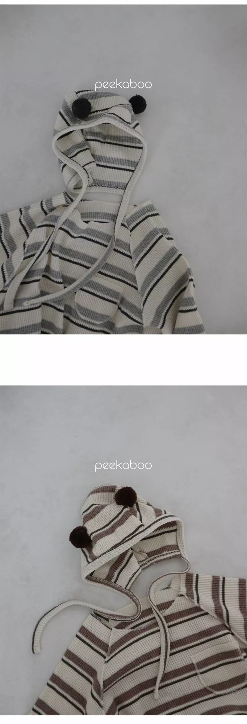 Peekaboo - Korean Baby Fashion - #smilingbaby - Pork Bear Bonnet - 3