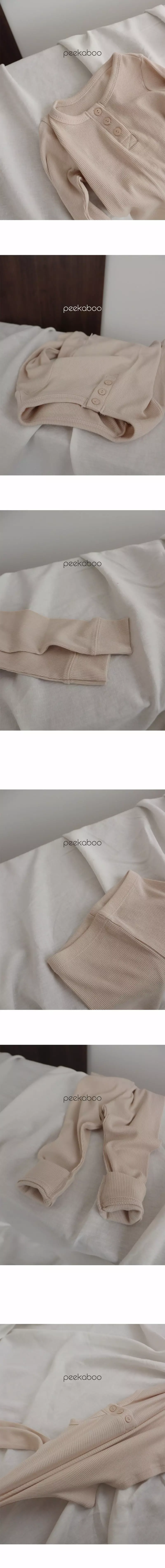 Peekaboo - Korean Children Fashion - #fashionkids - Lived Top Bottom Set - 3