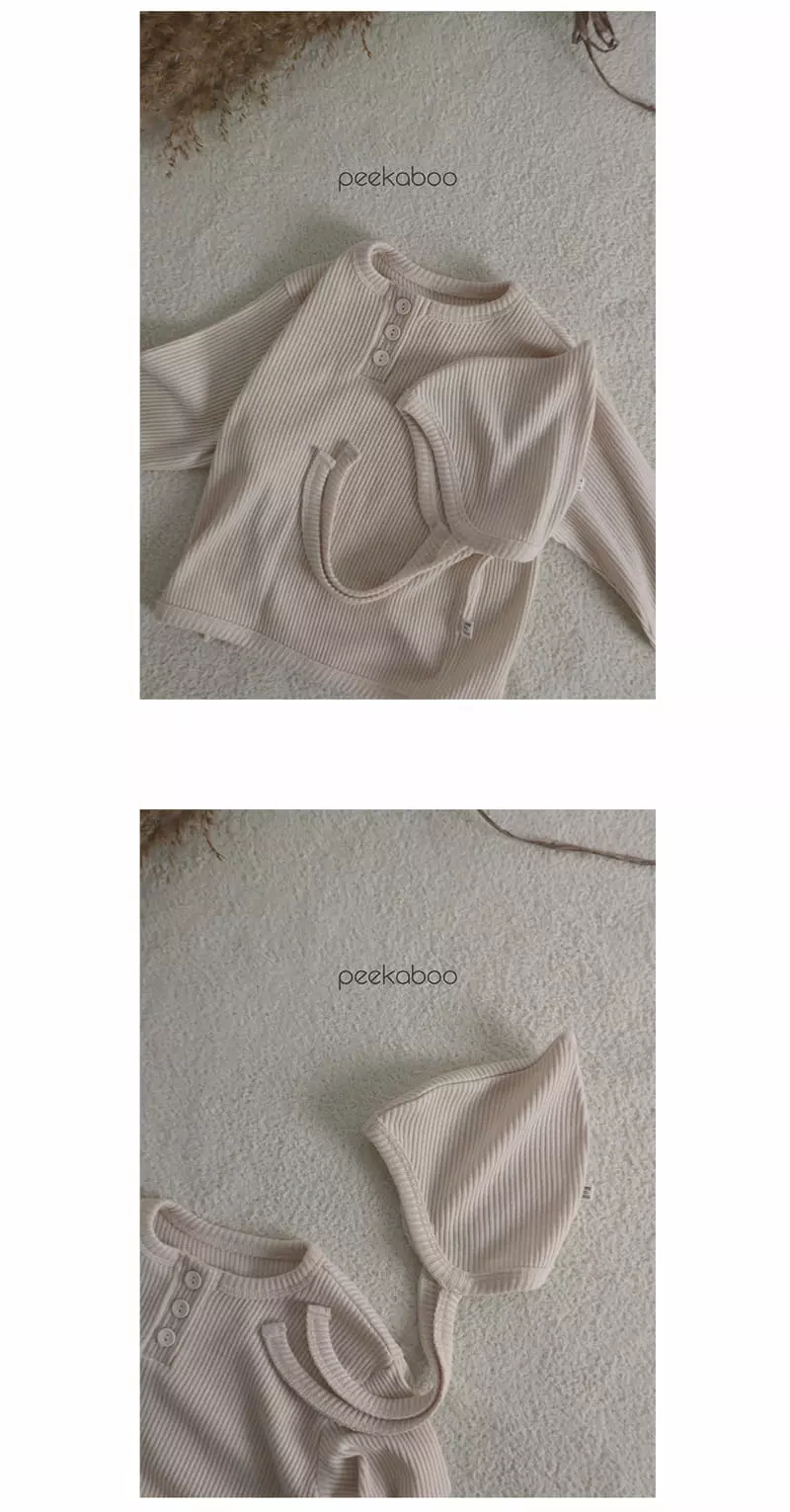 Peekaboo - Korean Children Fashion - #toddlerclothing - Warm Top Bottom Set - 3
