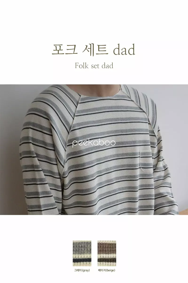 Peekaboo - Korean Women Fashion - #momslook - Pork Set Dad