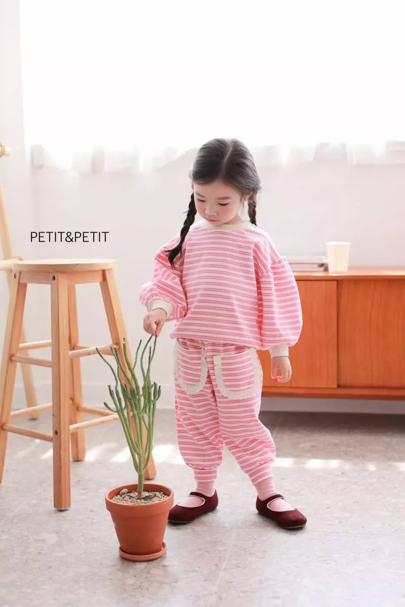 Petit & Petit - Korean Children Fashion - #Kfashion4kids - Sweet Bagle Top Bottom Set - 2