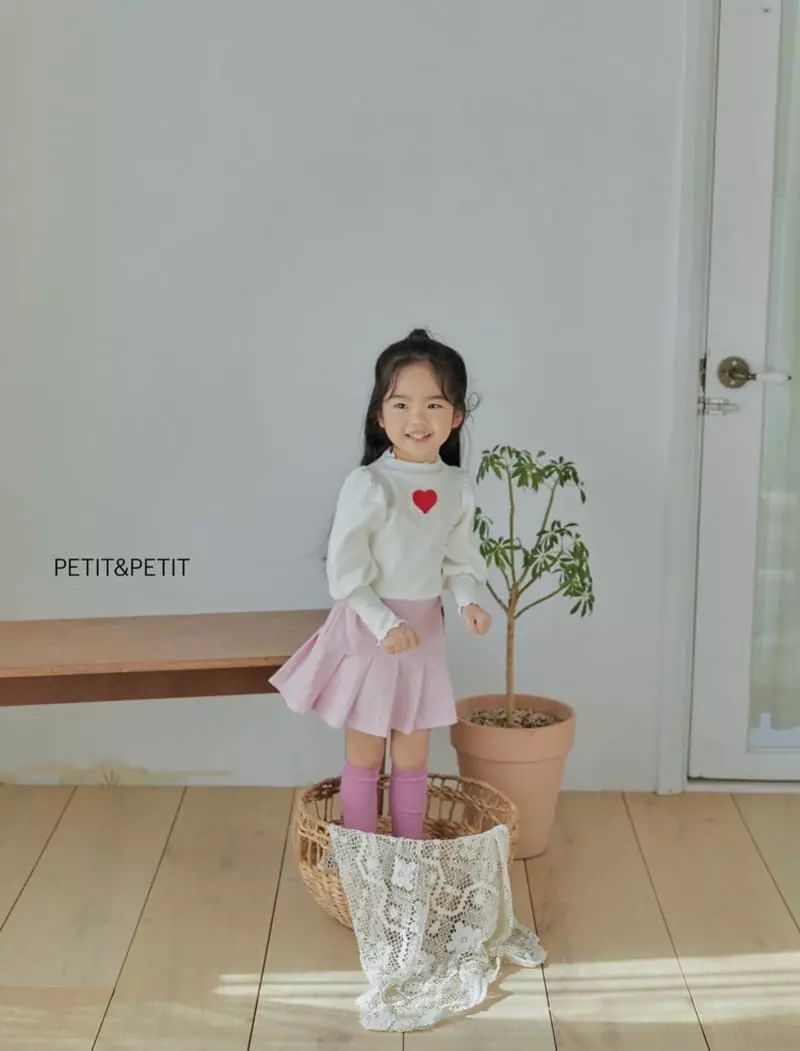 Petit & Petit - Korean Children Fashion - #Kfashion4kids - Heart Puff Tee - 6