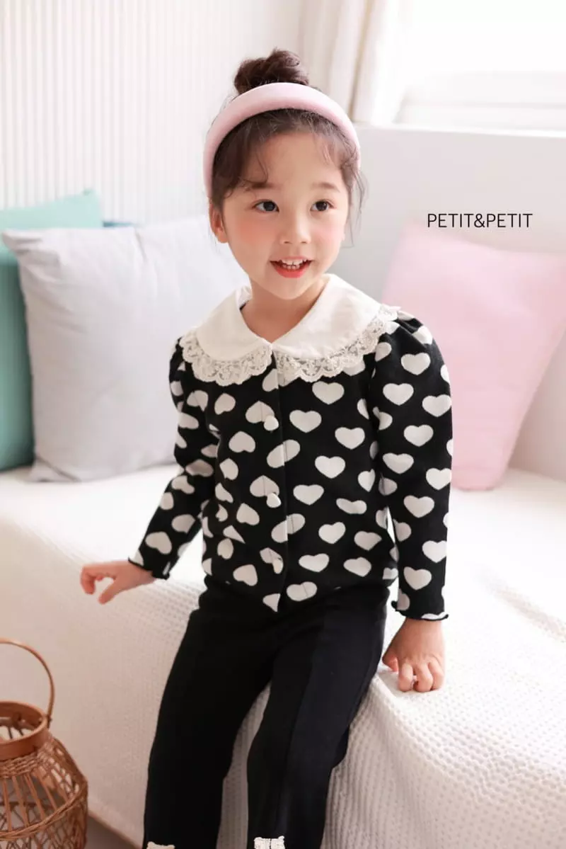 Petit & Petit - Korean Children Fashion - #stylishchildhood - Heart Cardigan - 4