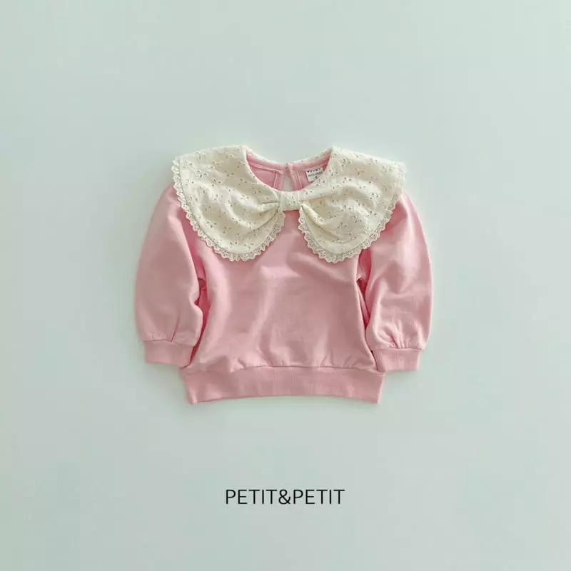 Petit & Petit - Korean Children Fashion - #childofig - Lace Collar Sweatshirt - 11