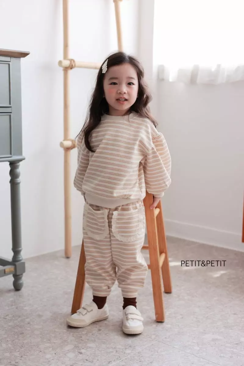 Petit & Petit - Korean Children Fashion - #childofig - Sweet Bagle Top Bottom Set - 7