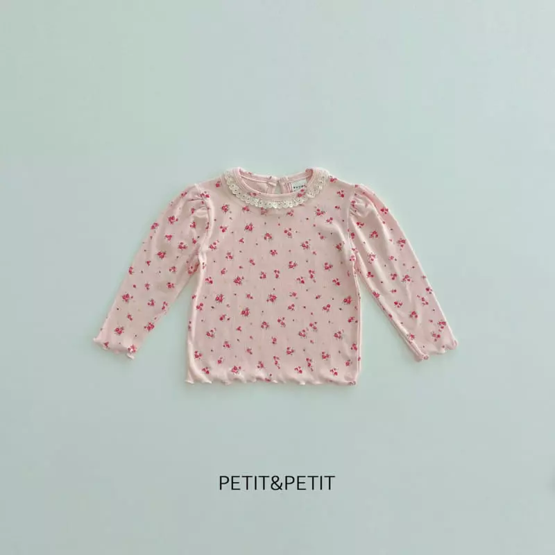 Petit & Petit - Korean Children Fashion - #childofig - Sugar Flower Lace Tee