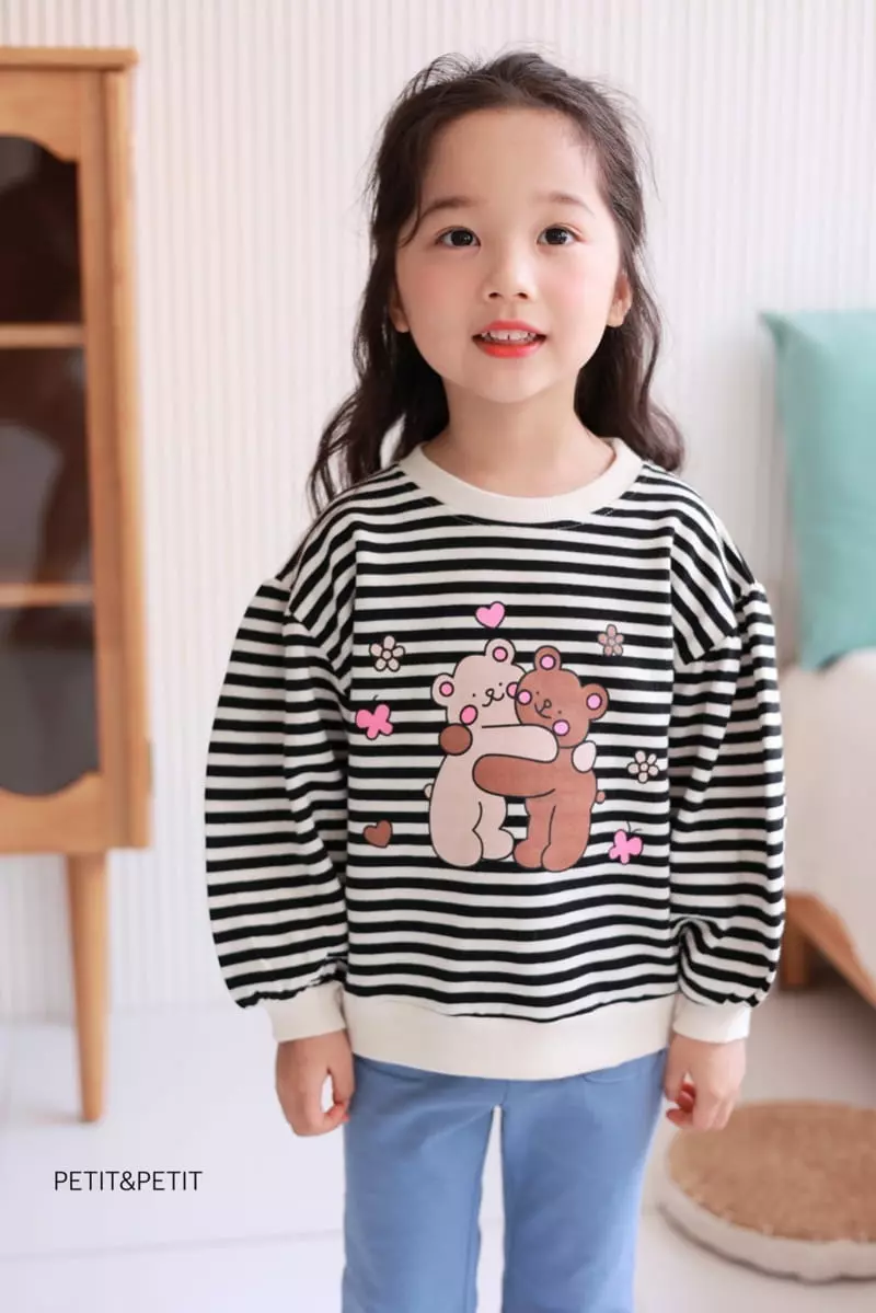 Petit & Petit - Korean Children Fashion - #childofig - Heart Bear Sweatshirt - 3