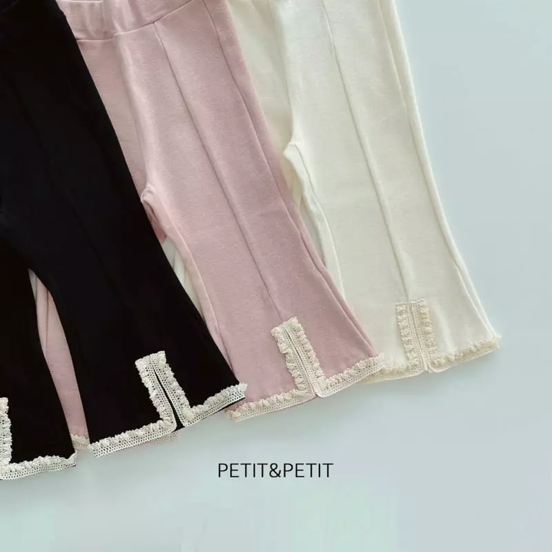 Petit & Petit - Korean Children Fashion - #childofig - Slit Lace Pants - 4