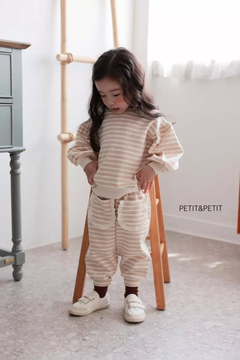 Petit & Petit - Korean Children Fashion - #childrensboutique - Sweet Bagle Top Bottom Set - 9