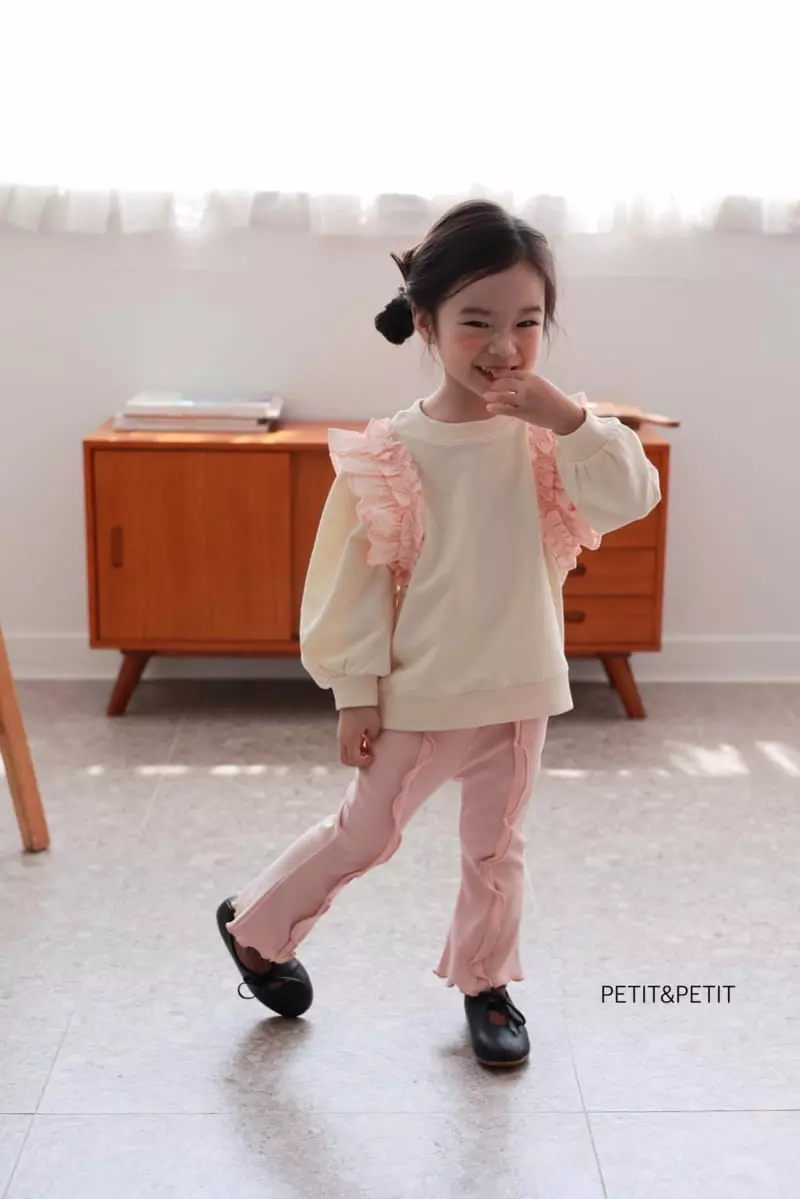 Petit & Petit - Korean Children Fashion - #childrensboutique - Frill Sweatshirt - 10