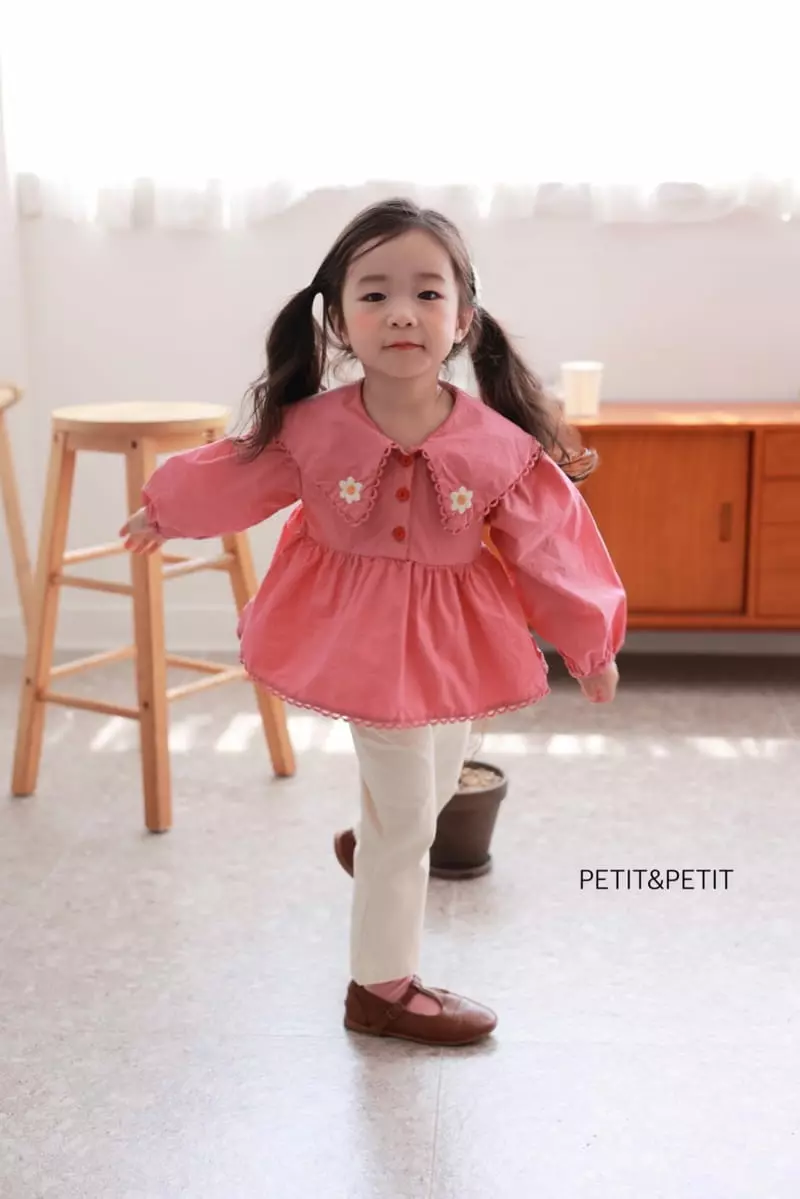 Petit & Petit - Korean Children Fashion - #childrensboutique - Embroidery Blouse - 9